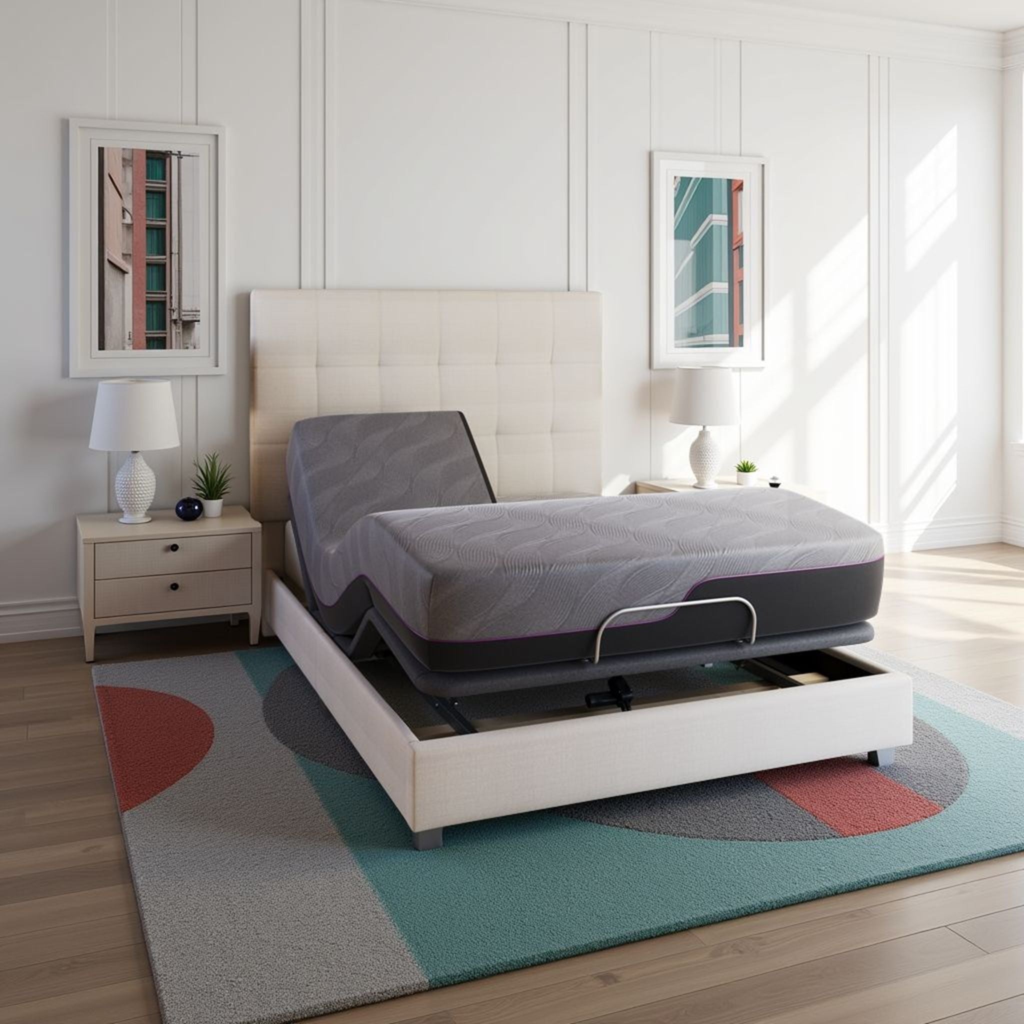 Renew - 11" King Size Flex Head Cooling Gelcare Memory Foam Mattress - Gray