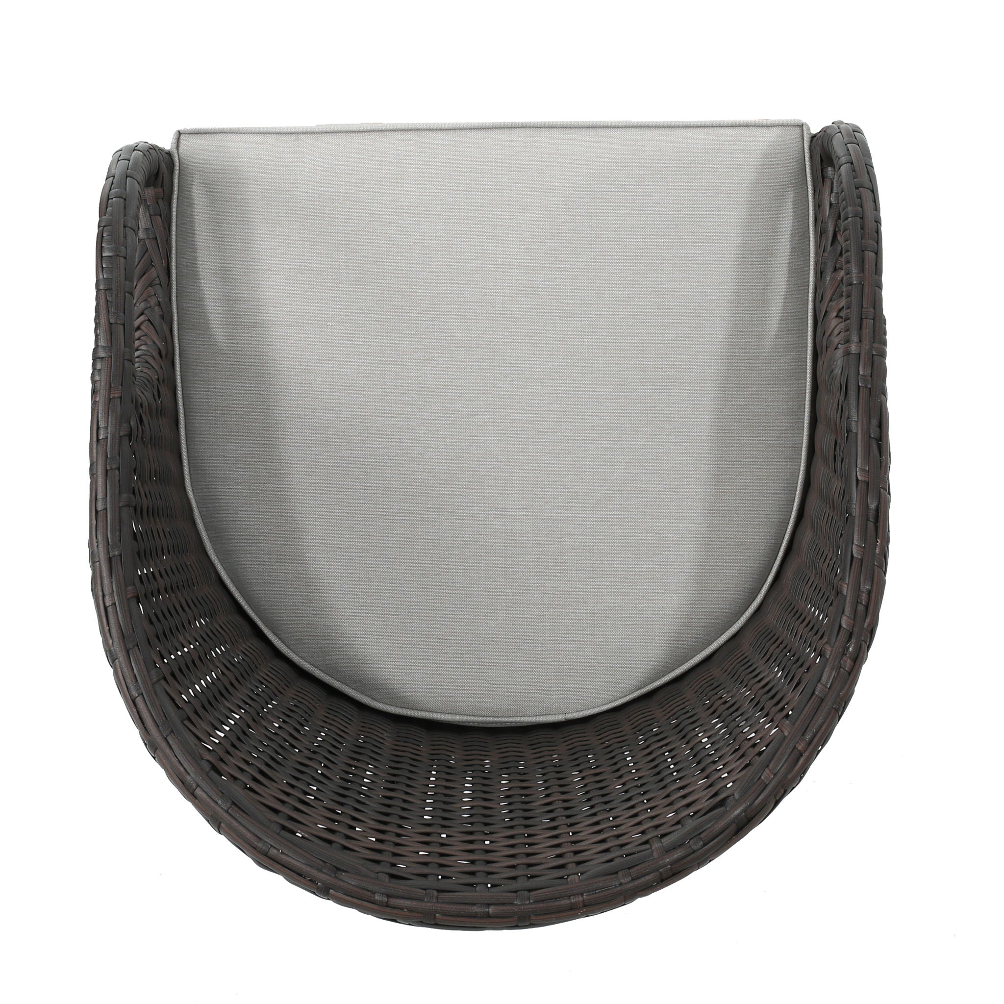 Outdoor 31" Rattan Barstools With Waterproof Cushions (Set of 2) - Multi Brown