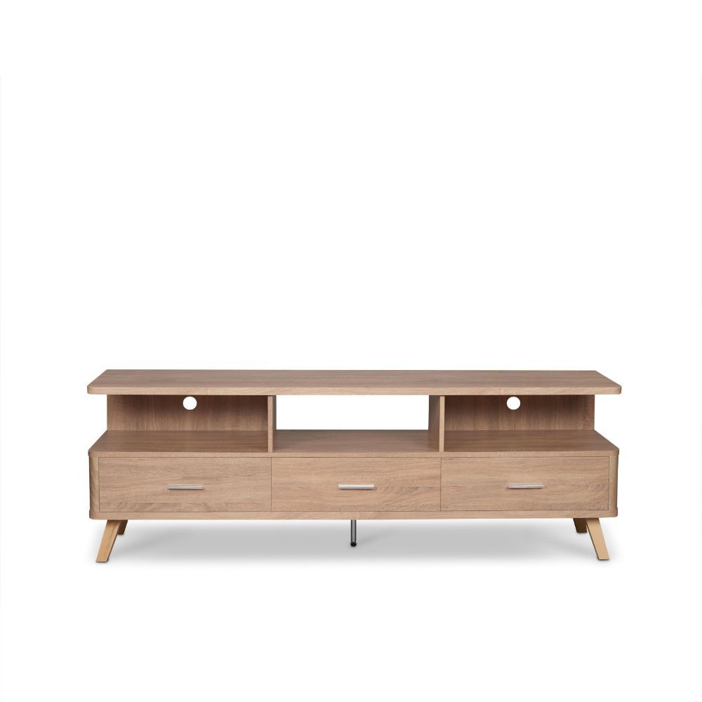 Lakin - TV Stand - Rustic Natural