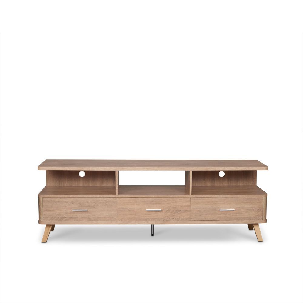 ACME Lakin - TV Stand - Rustic Natural | Meri Furniture