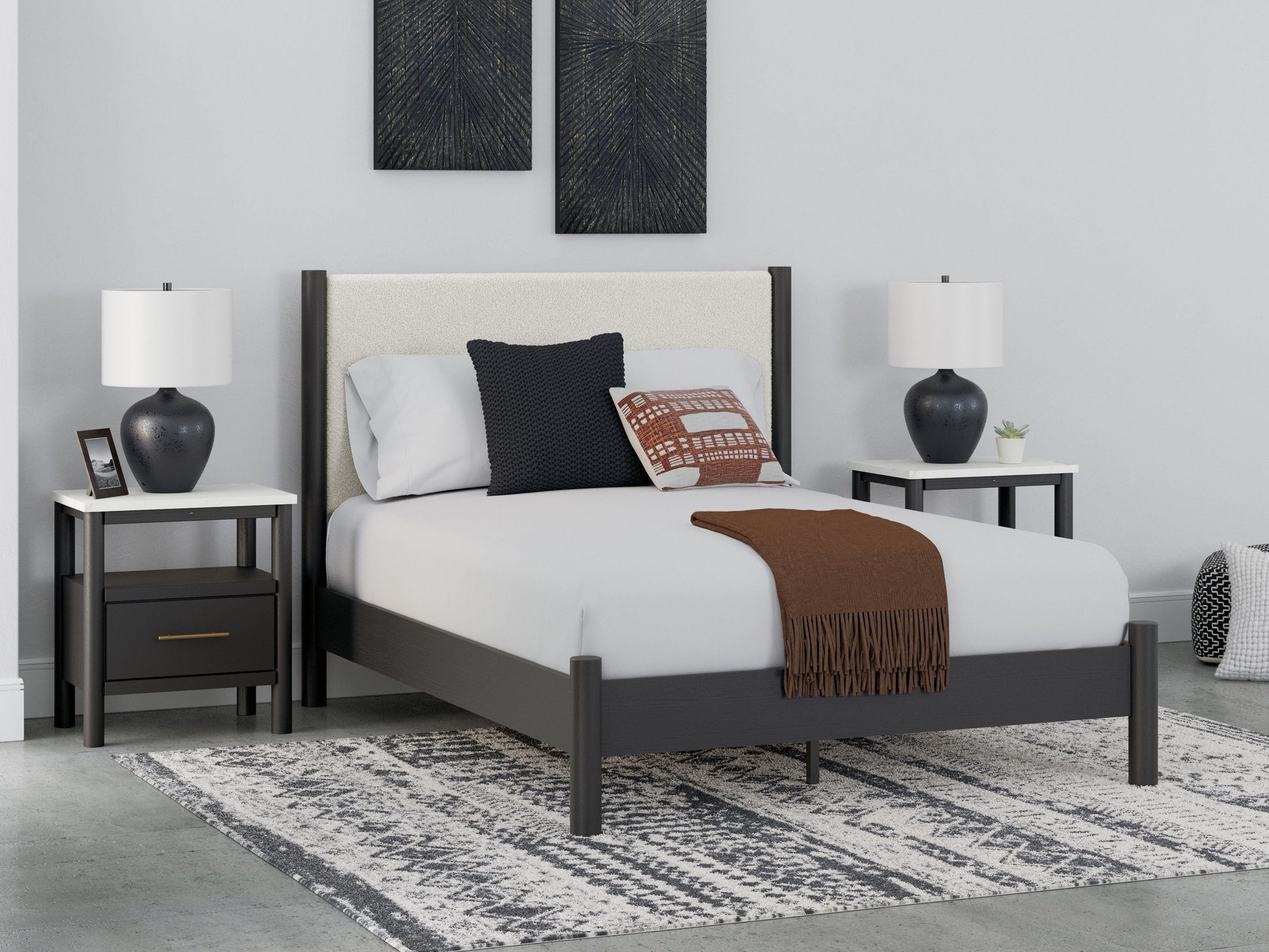 Signature Design by Ashley® Cadmori - Upholstered Panel Bed | Meri Furniture