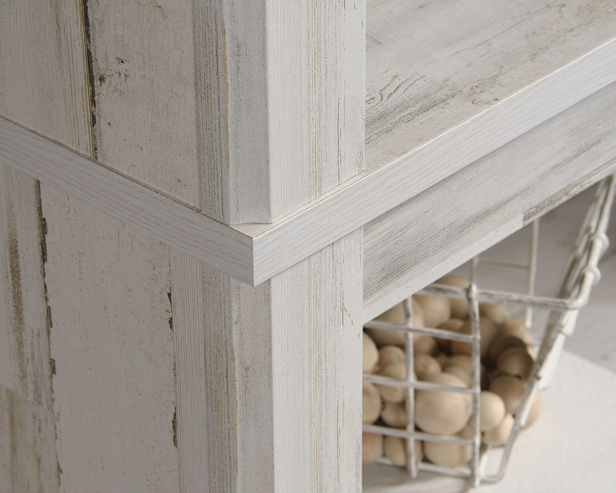 5-Shelf Bookcase in White Plank