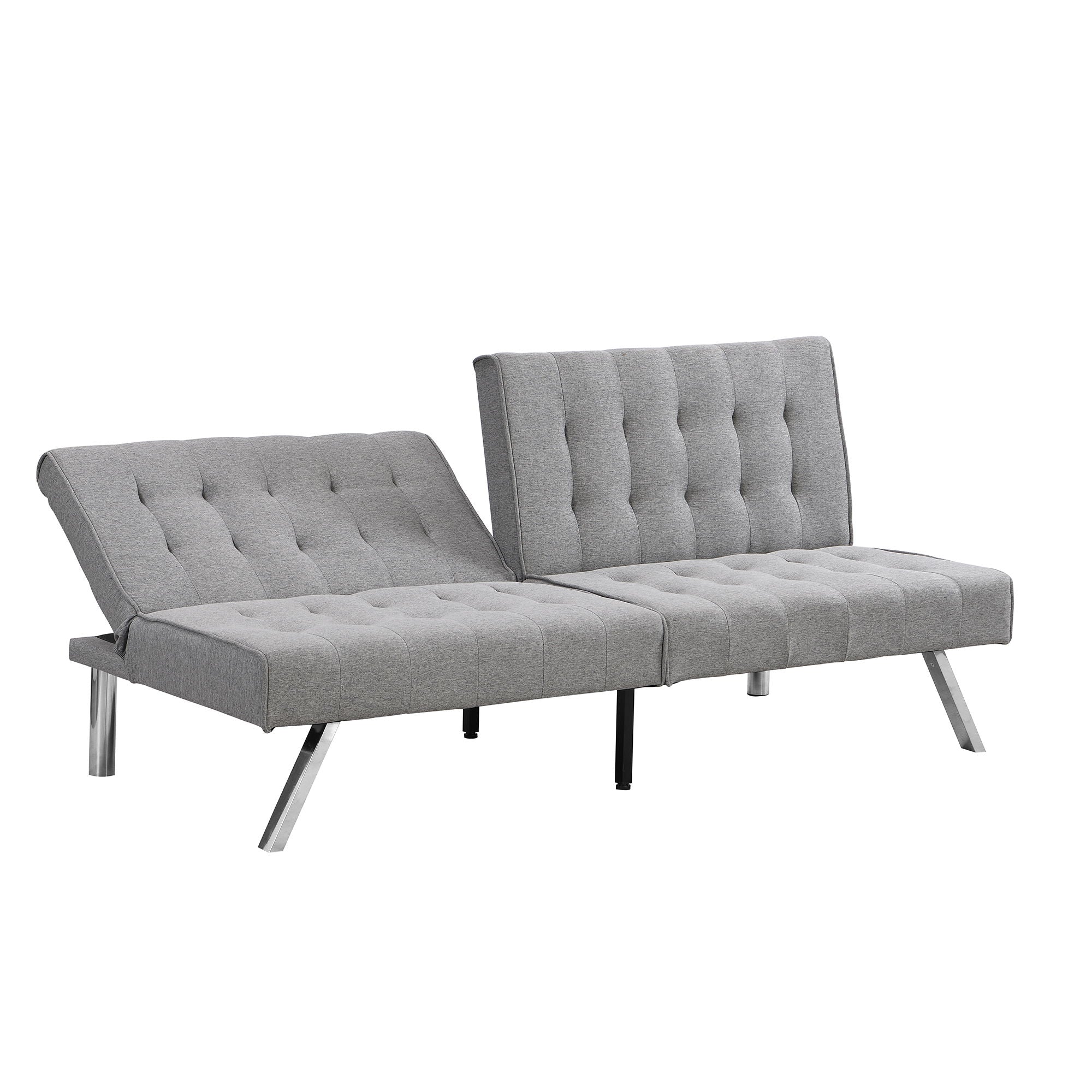 Modern Sofa Bed With Wood Frame And Stainless Legs