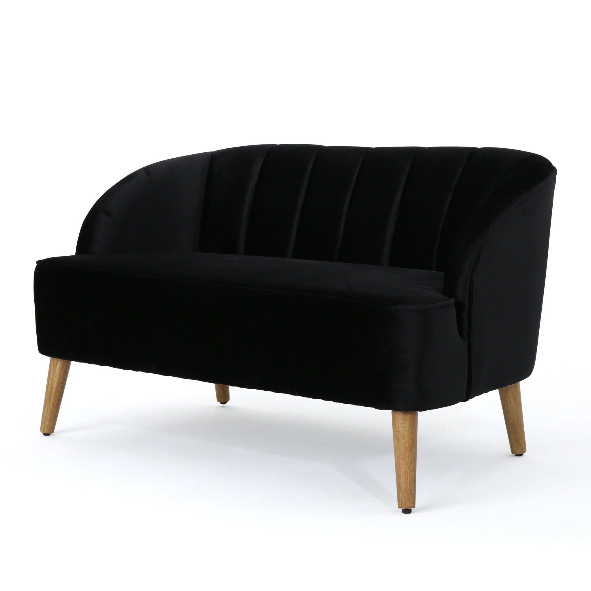 Modern Classic Shell Backed Loveseat