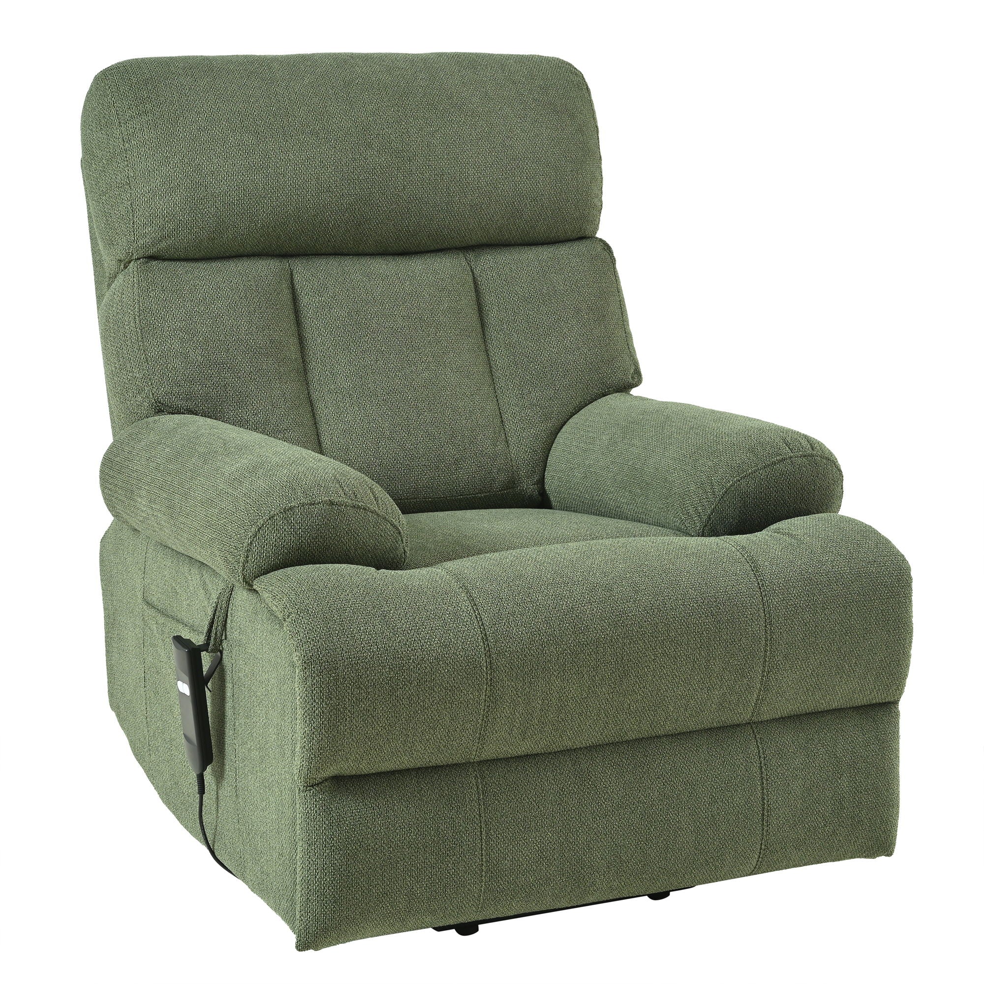 Oversized Power Lift Recliner Chai With Remote Control, Side Pocket, Spacious Seat
