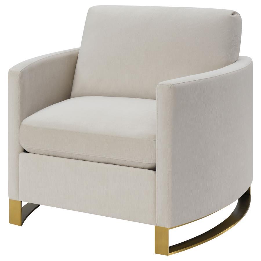 Coaster Fine Furniture Corliss - Upholstered Arched Arm Accent Chair - Beige | Meri Furniture