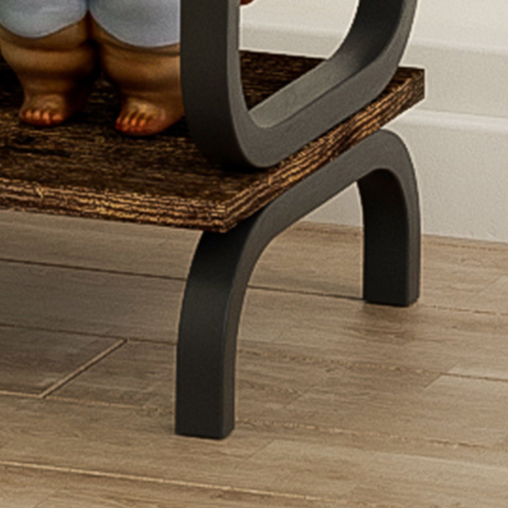 5 Tier Industrial Bookshelf, Tall Bookcase With Open Design, Vintage Storage Organizer