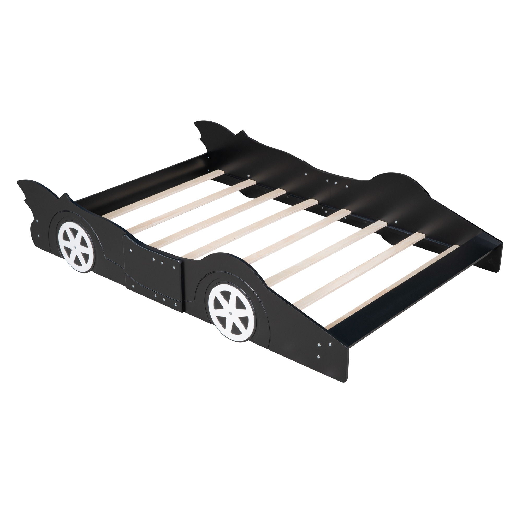 Race Car Shaped Platform Bed & Wheels