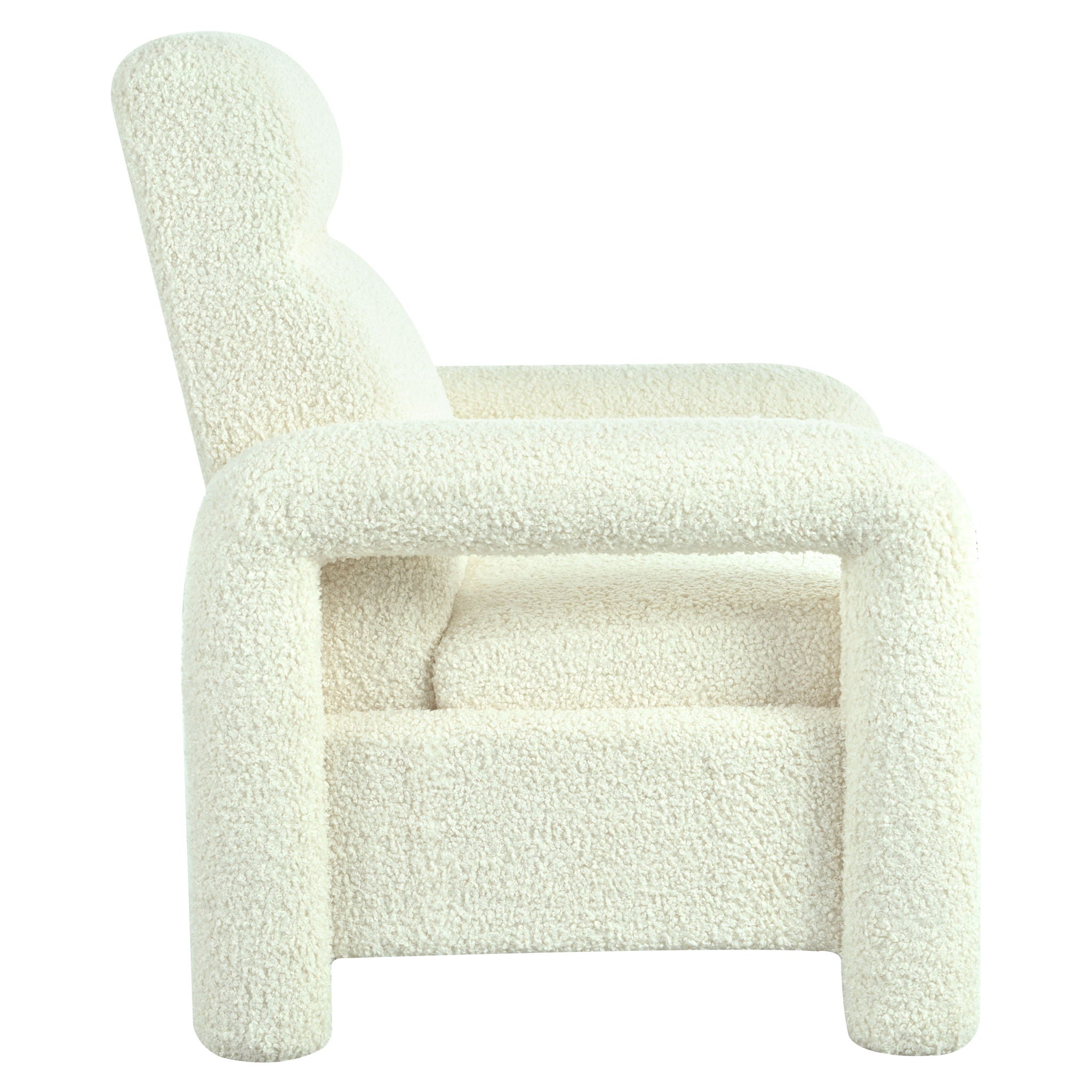 Push Back Recliner Armchair Upholstered Recliner Chair Single Sofa With Adjustable Backrest