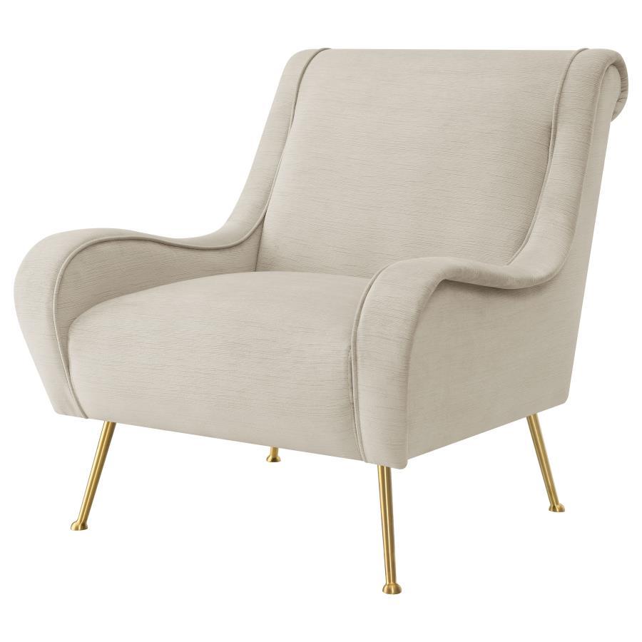 Coaster Fine Furniture Ricci - Upholstered Saddle Arm Accent Chair | Meri Furniture