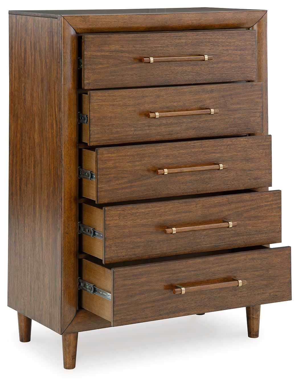 Signature Design by Ashley® Lyncott - Brown - Five Drawer Chest | Meri Furniture