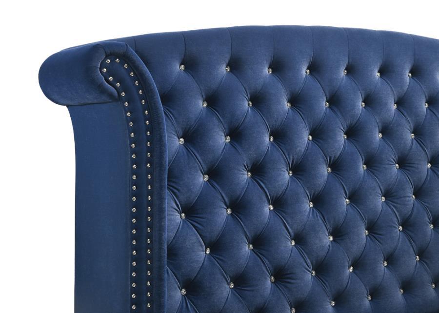 Coaster Fine Furniture Melody - Upholstered Wingback Bed | Meri Furniture