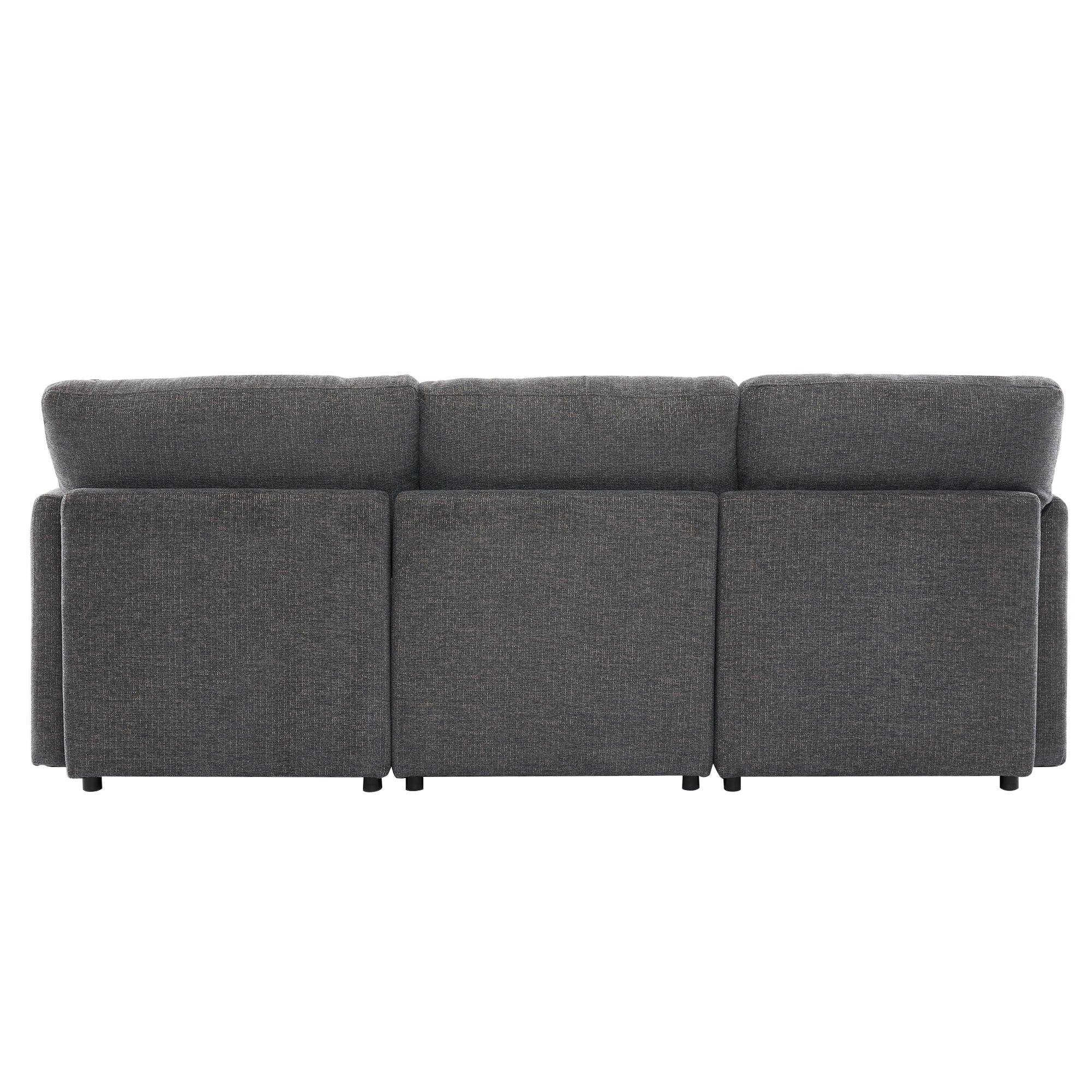 Sectional Sofa Modular U-Shaped With Ottoman & USB Ports