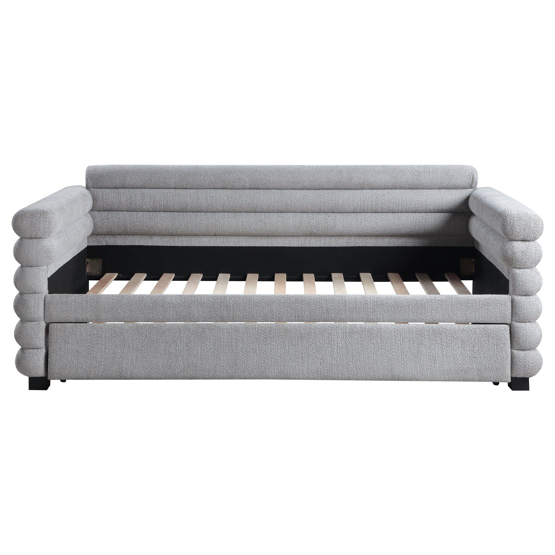 Coaster Fine Furniture Patricia - Boucle Upholstered Day Bed With Trundle | Meri Furniture