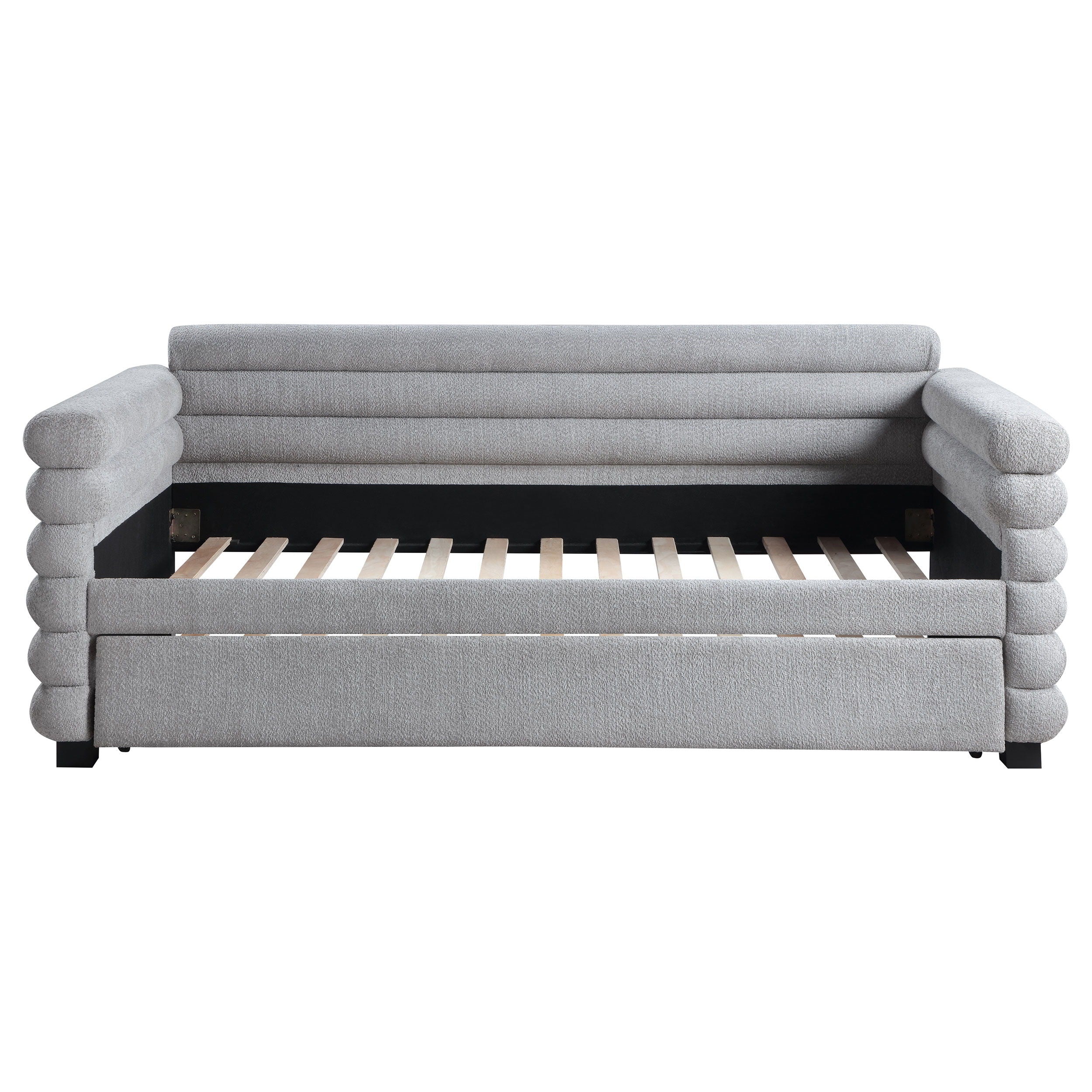 Coaster Fine Furniture Patricia - Boucle Upholstered Day Bed With Trundle | Meri Furniture