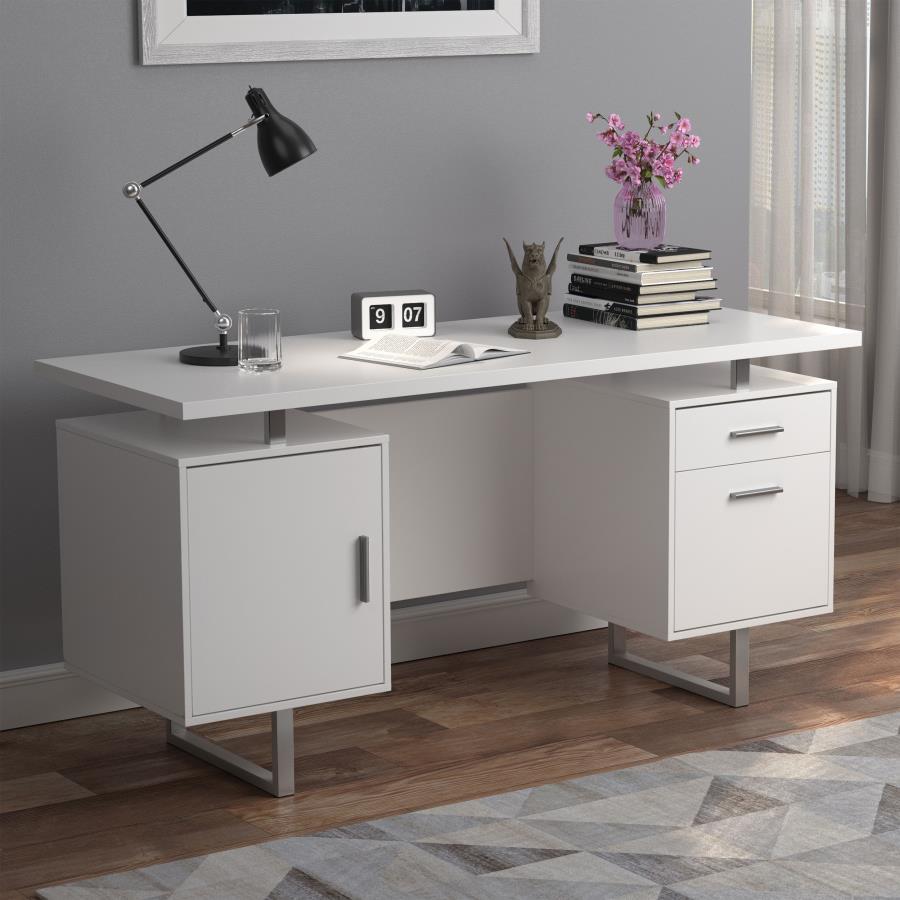 Coaster Fine Furniture Lawtey - 2-Drawer Computer Desk | Meri Furniture
