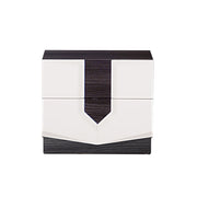 Vios - Zebra High Gloss Nightstand - White