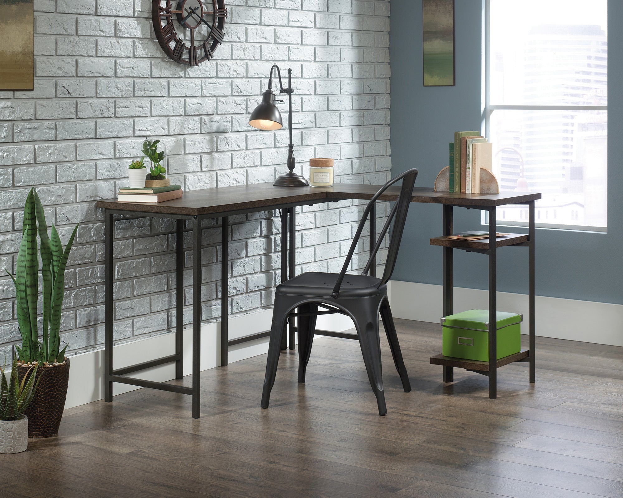 Sauder North Avenue L-Desk 3a | Meri Furniture