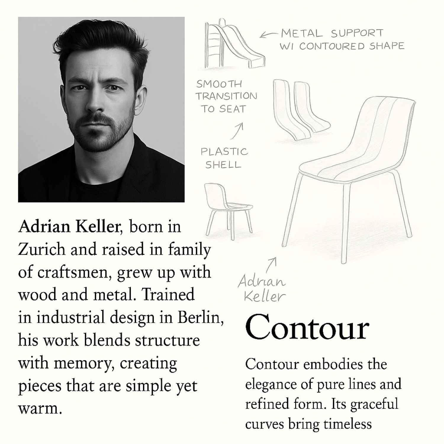 4 Piece Set Of Modern Striped Single Chairs With Folding Square Table