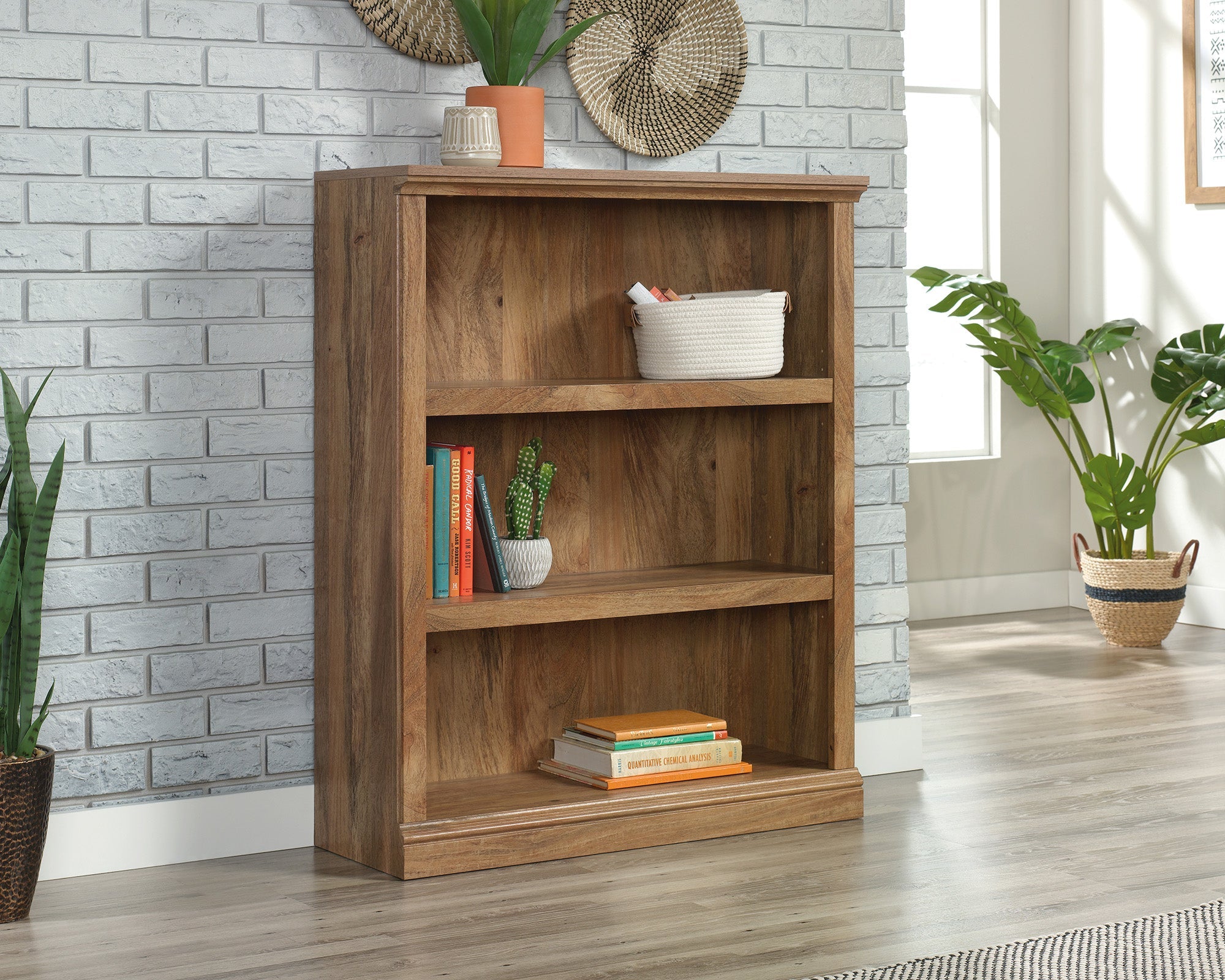Sauder 3 Shelf Bookcase Sm | Meri Furniture