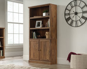 Sauder 5 Shelf Bookcase W/doors Vo | Meri Furniture