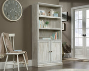 Sauder 5 Shelf Bookcase W/doors Wpl | Meri Furniture
