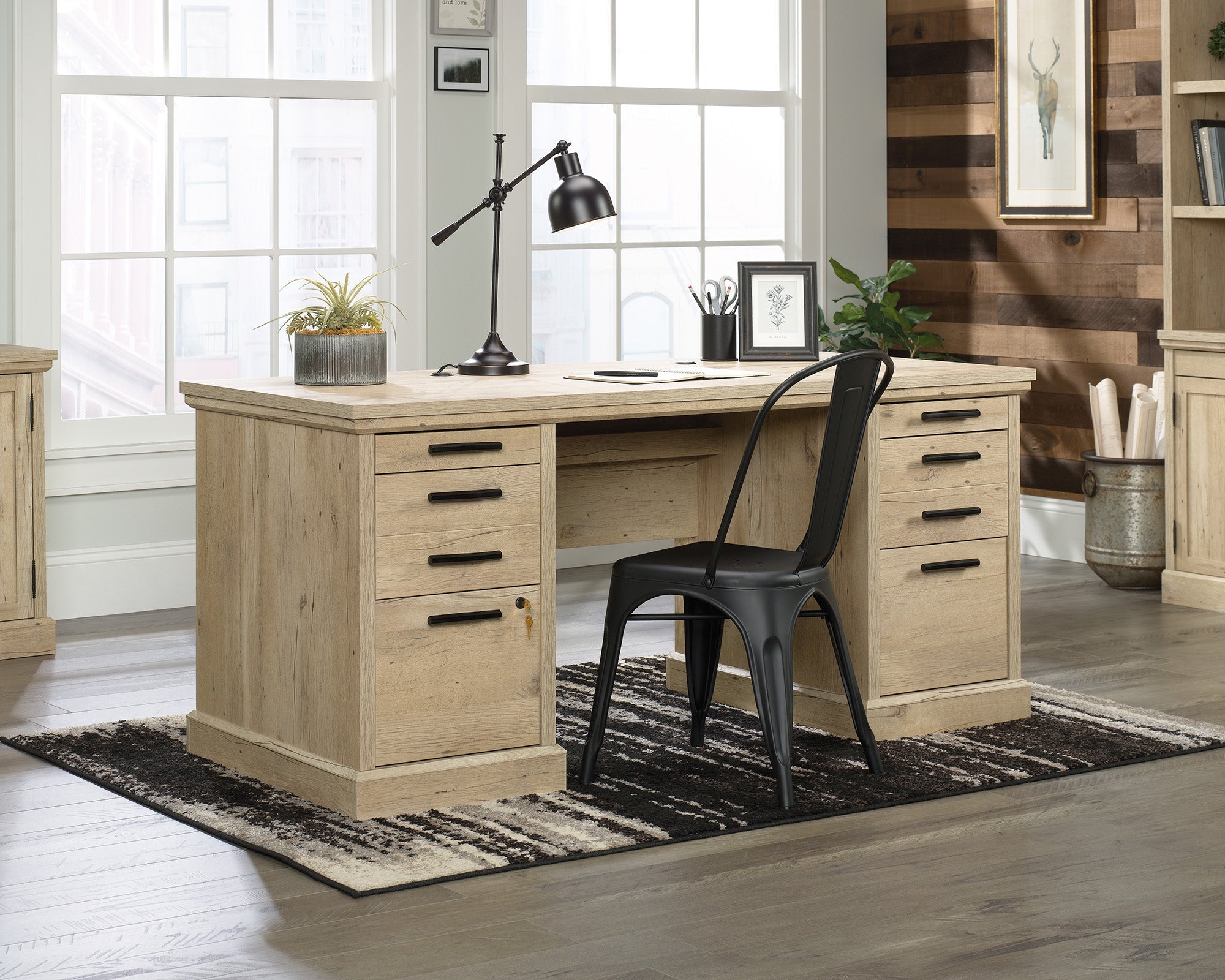 Sauder Aspen Post Executive Desk Pmo A2 | Meri Furniture