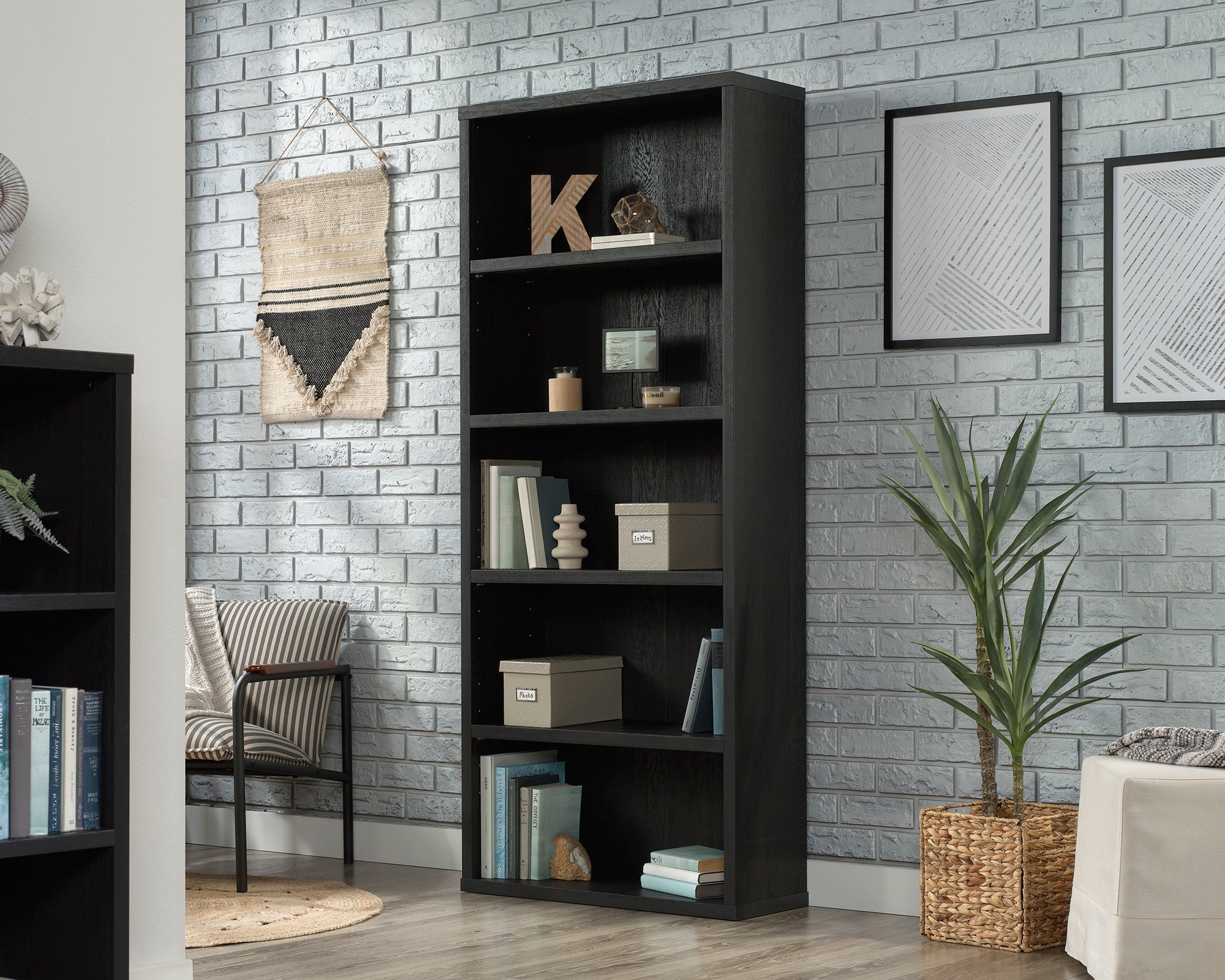 Sauder 5-Shelf Bookcase Rao | Meri Furniture