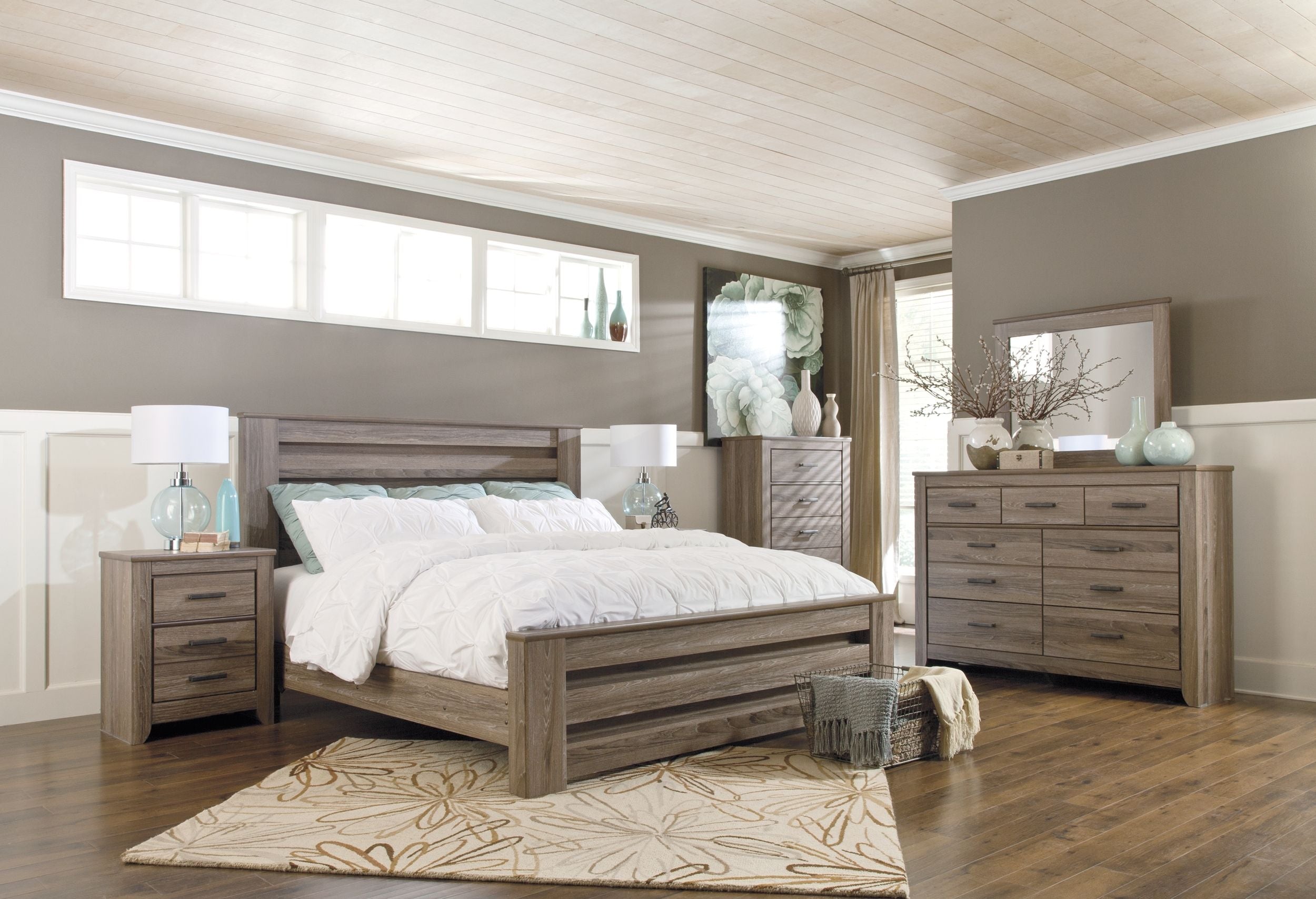 Signature Design by Ashley® Zelen - Panel Bed | Meri Furniture