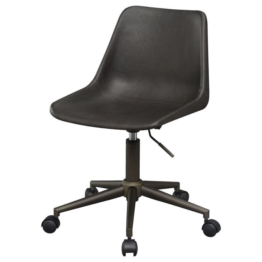 Coaster Fine Furniture Carnell - Upholstered Adjustable Home Office Desk Chair - Brown | Meri Furniture