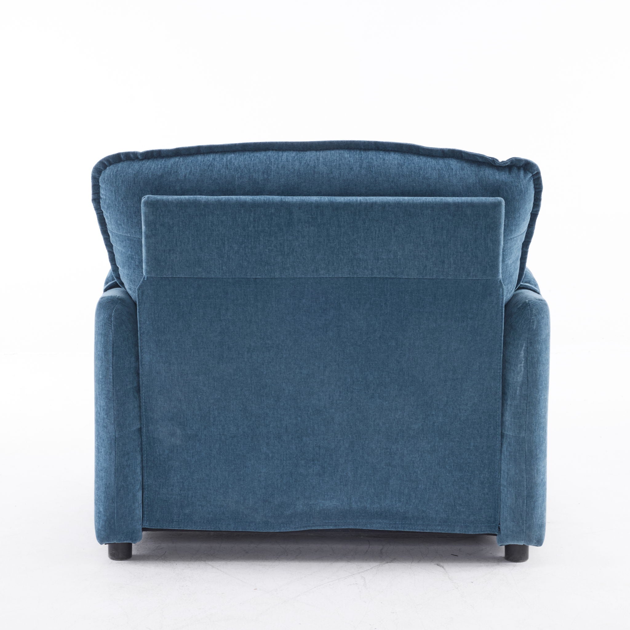Oversized Reading Armchair With Thick Cushions, High Back Support