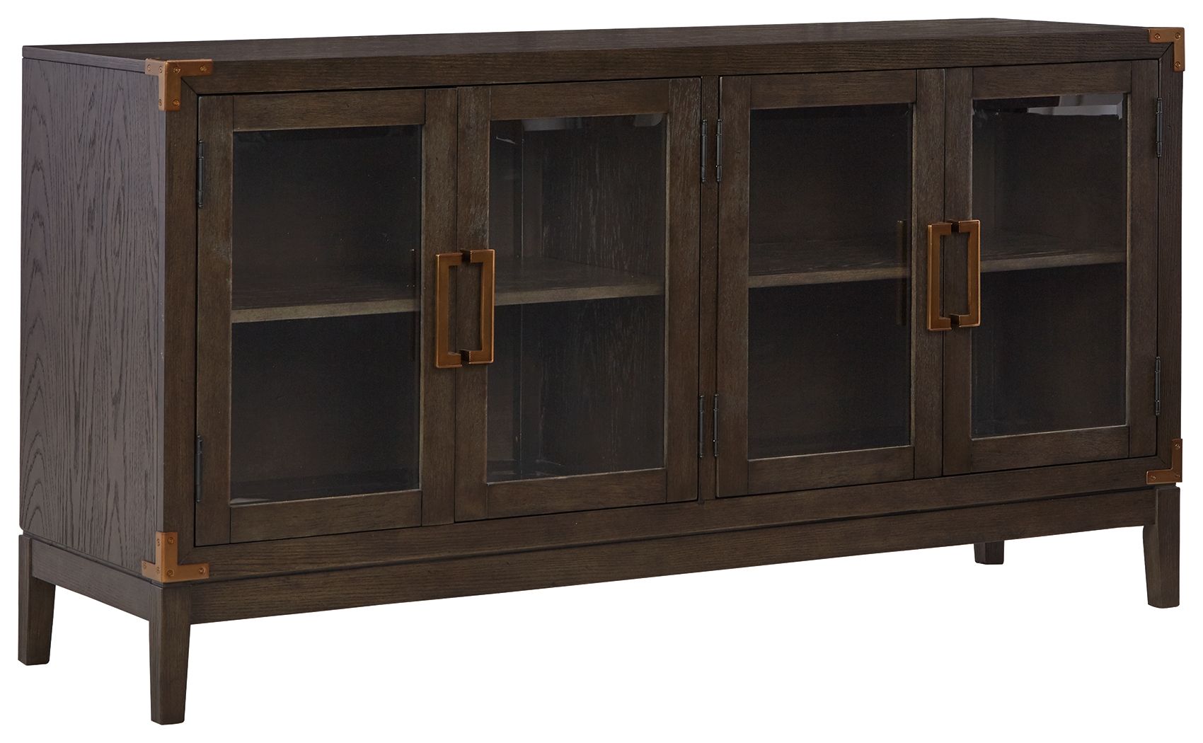 Signature Design by Ashley® Burkhaus - Dark Brown - Dining Room Server | Meri Furniture
