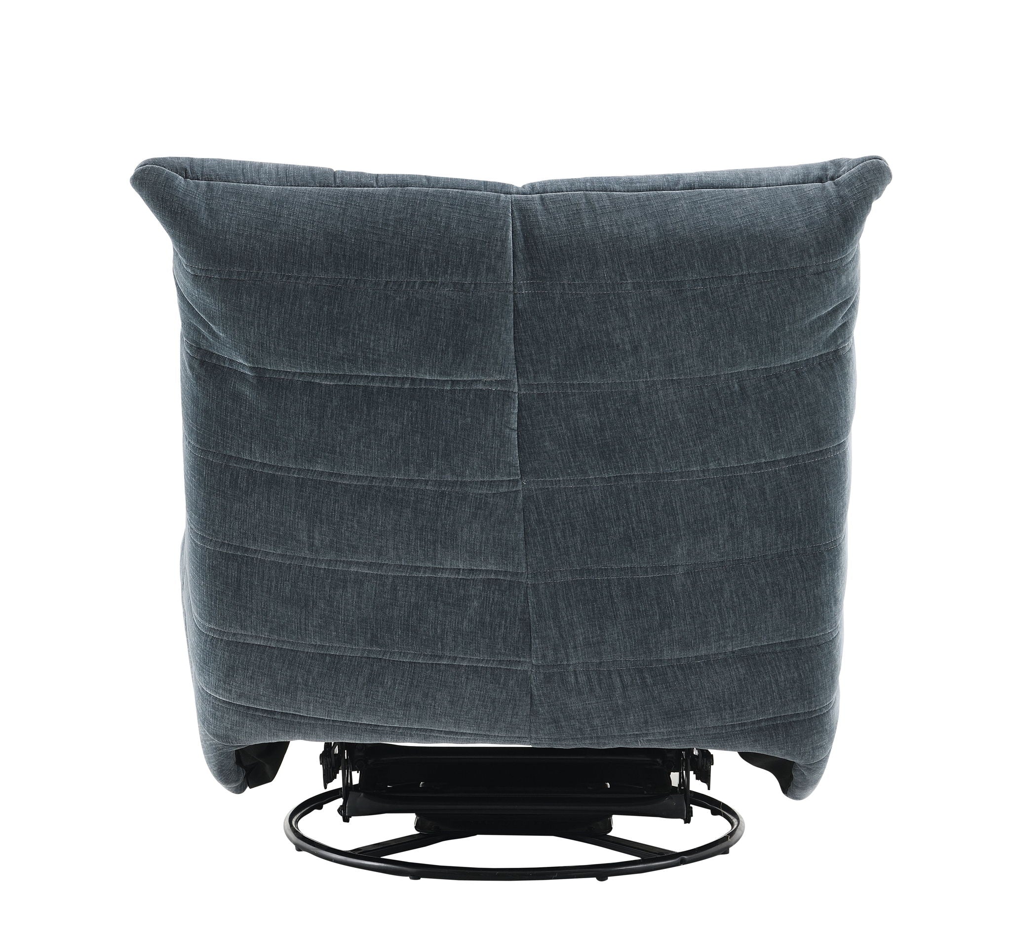 Talmon - Chenille Glider Recliner With Swivel - Dark Gray