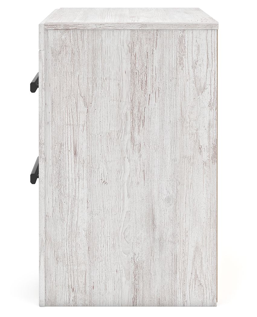 Cayboni - Two Drawer Night Stand - Whitewash