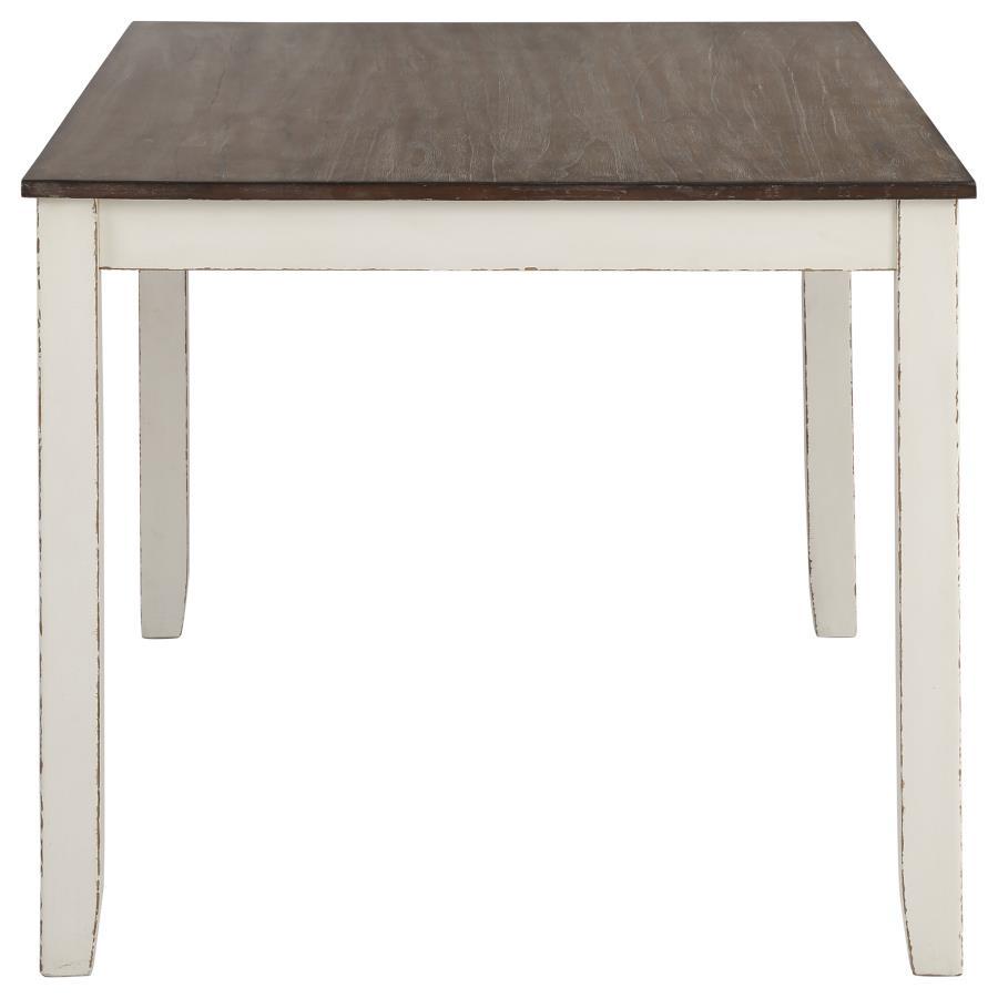 Fortress - 7 Piece Rectangular Dining Set - Vintage Vanilla