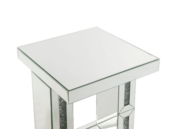 ACME Noralie - Accent Table - Mirrored - 24" | Meri Furniture