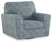 Signature Design by Ashley® Aterburm - Twilight - Swivel Accent Chair | Meri Furniture