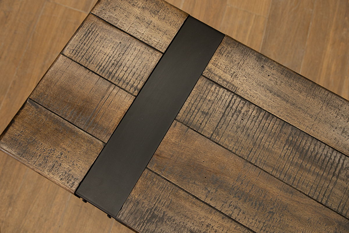 International Furniture Direct Urban Art - Bench - Rich Brown | Meri Furniture