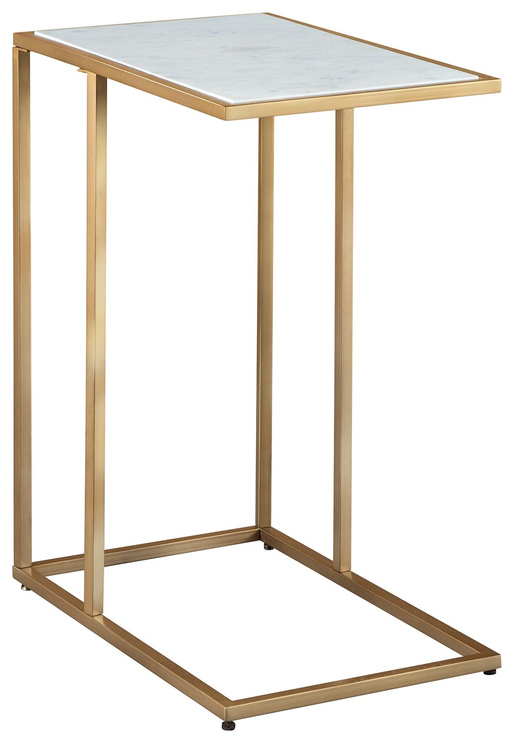 Ashley Furniture Lanport - Champagne / White - Accent Table | Meri Furniture