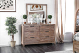Furniture of America Wynton - Mirror - Weathered Light Oak | Meri Furniture
