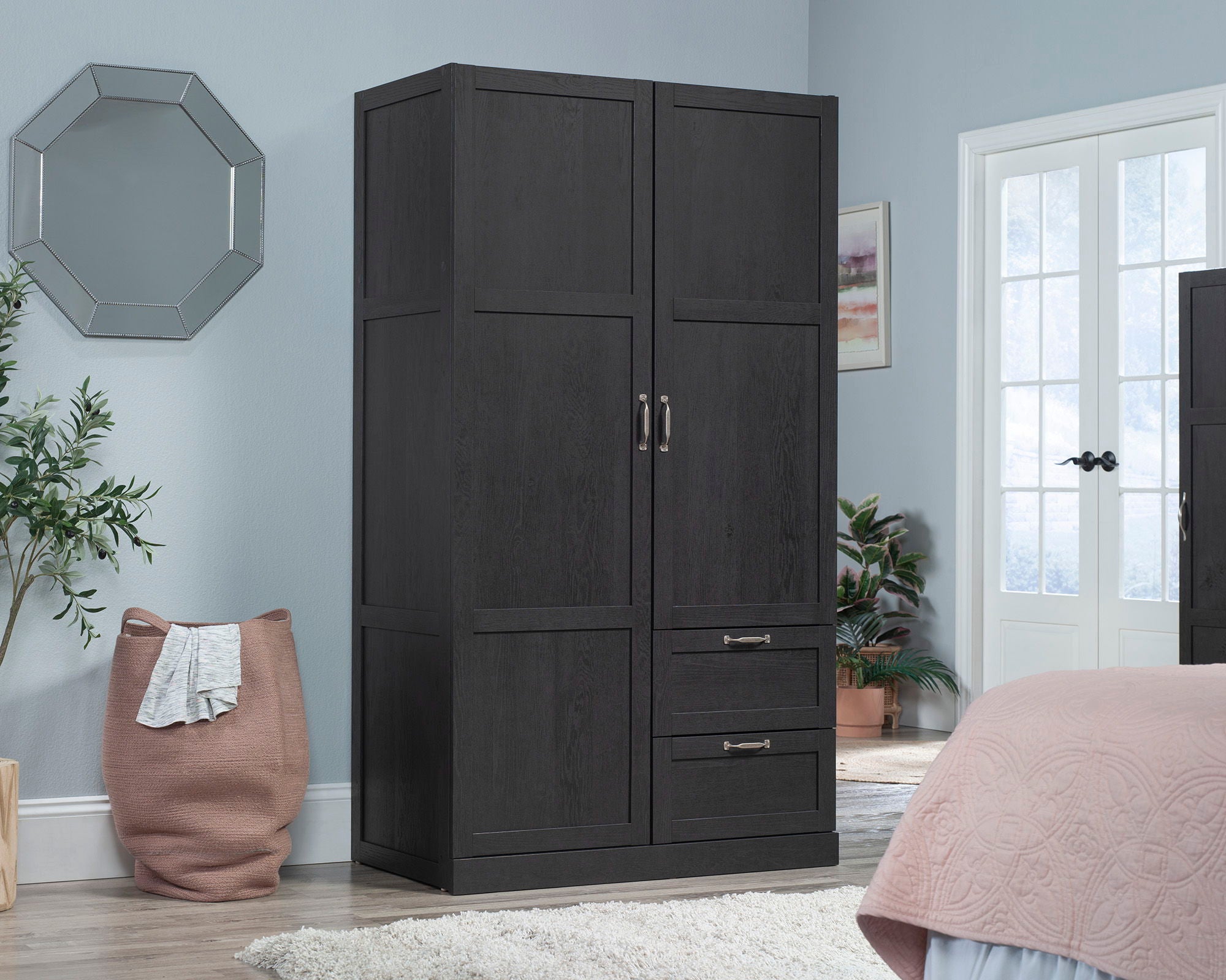 Wardrobe Storage Cabinet in Raven Oak