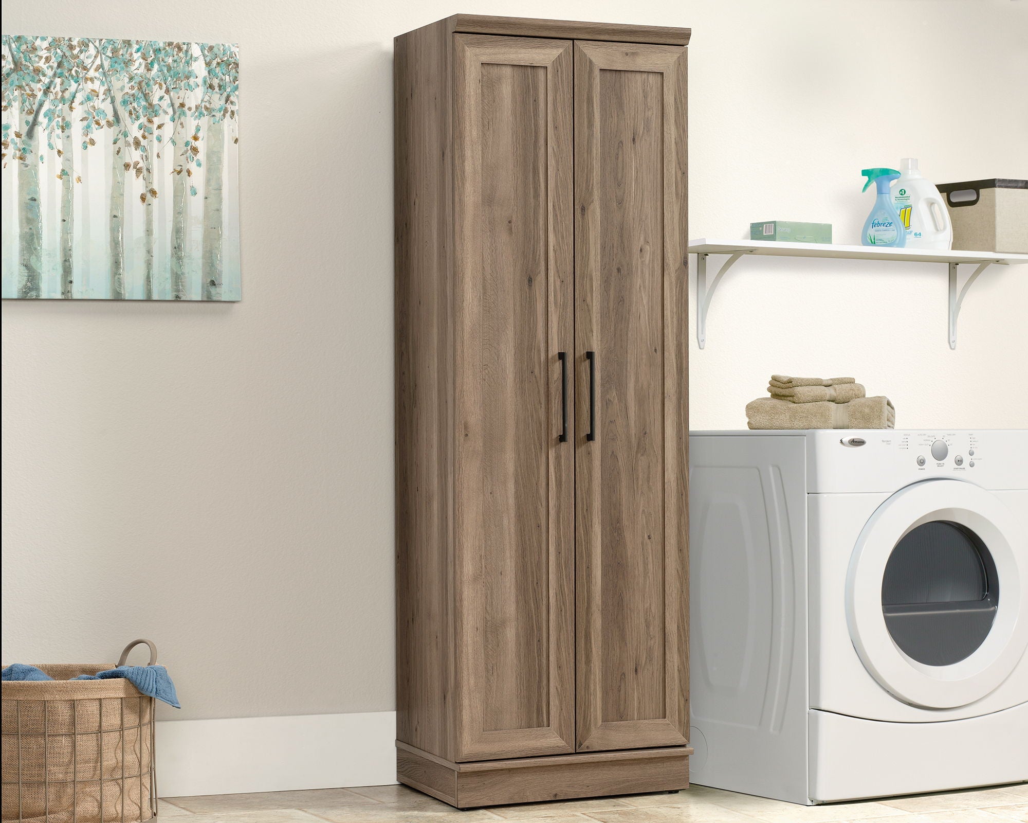 Storage Cabinet in Salt Oak