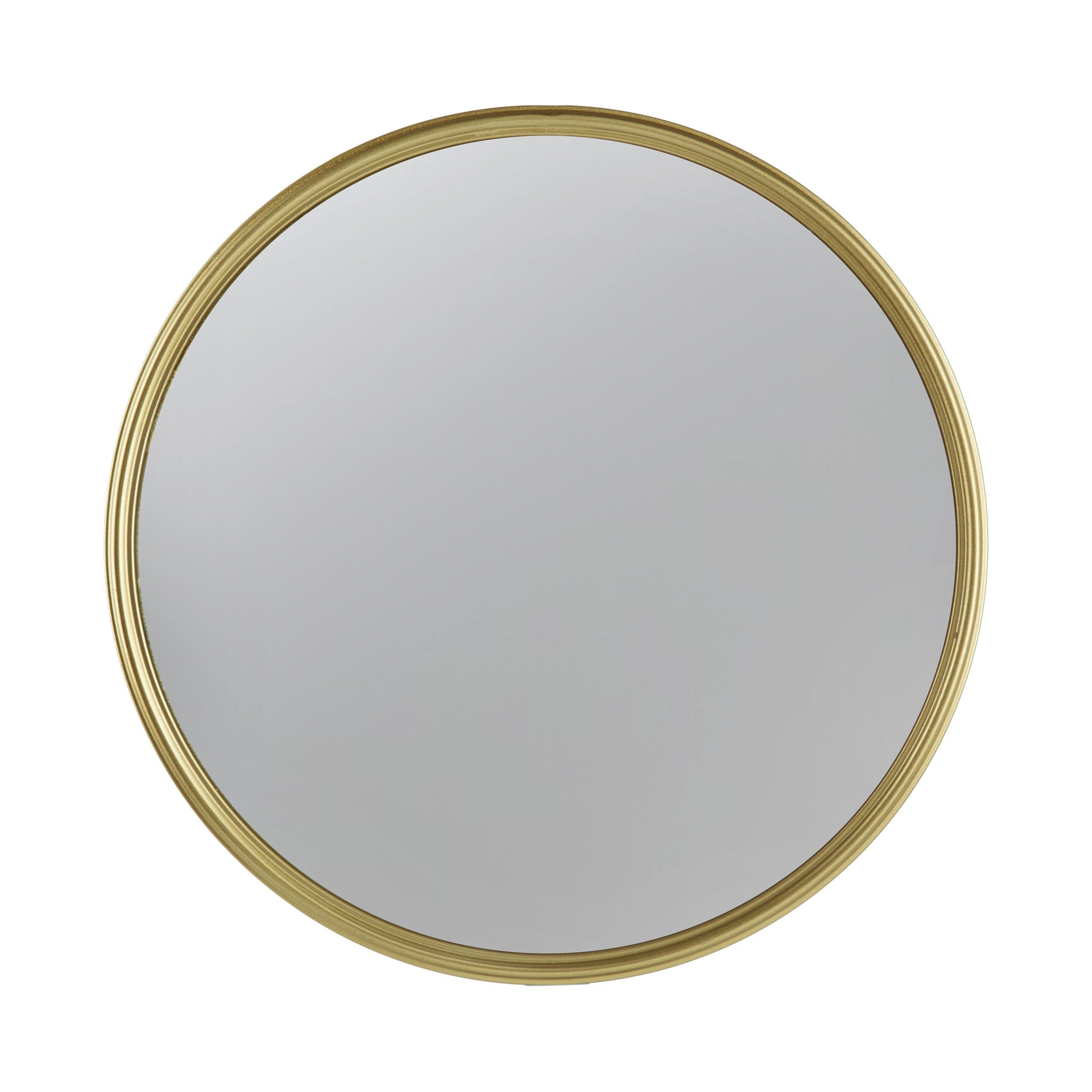Round Mirror, Circle Mirror With Iron Frame For Living Room Bedroom Vanity Entryway Hallway