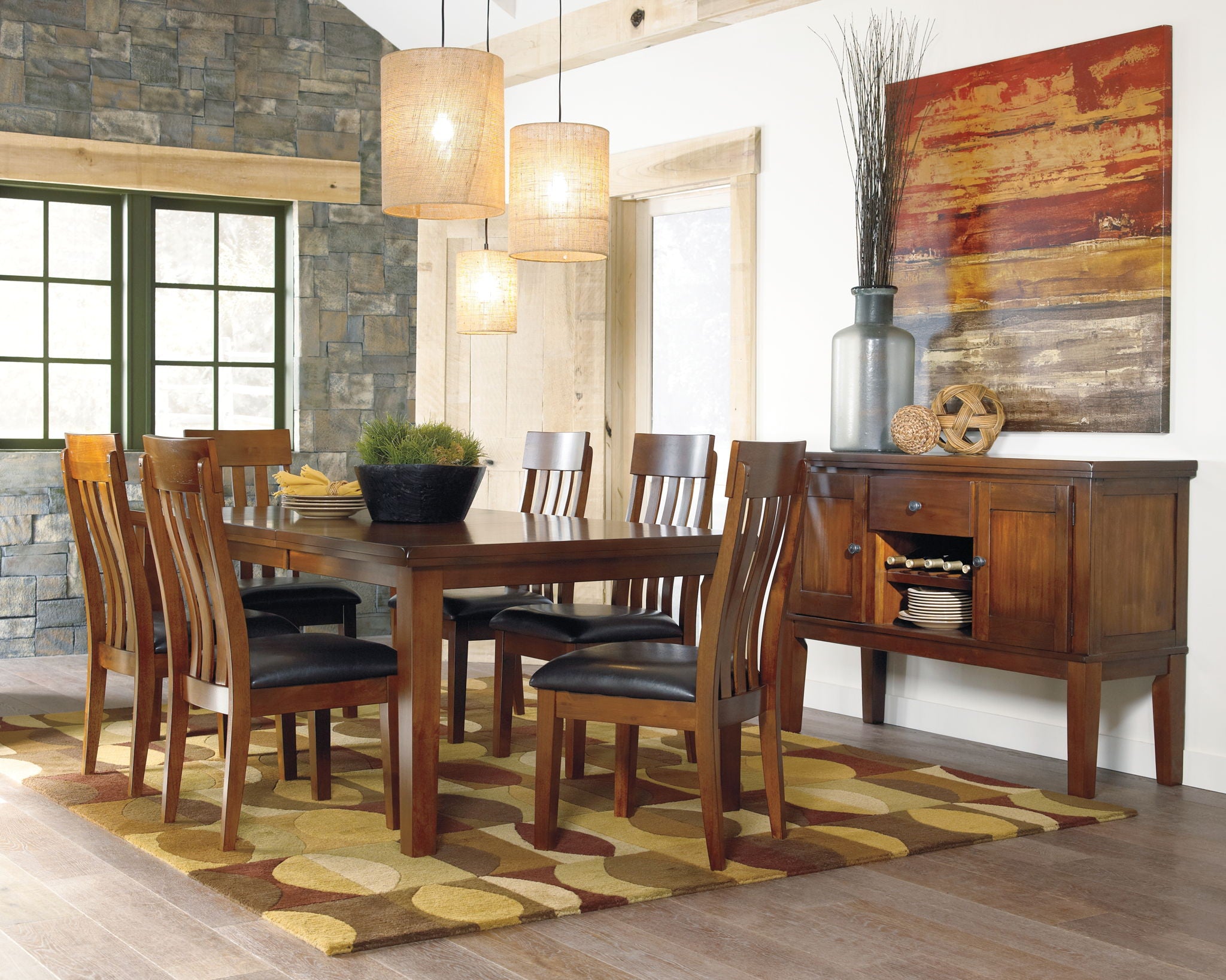 Ralene - Dining UPH Side Chair (Set of 2) - Medium Brown