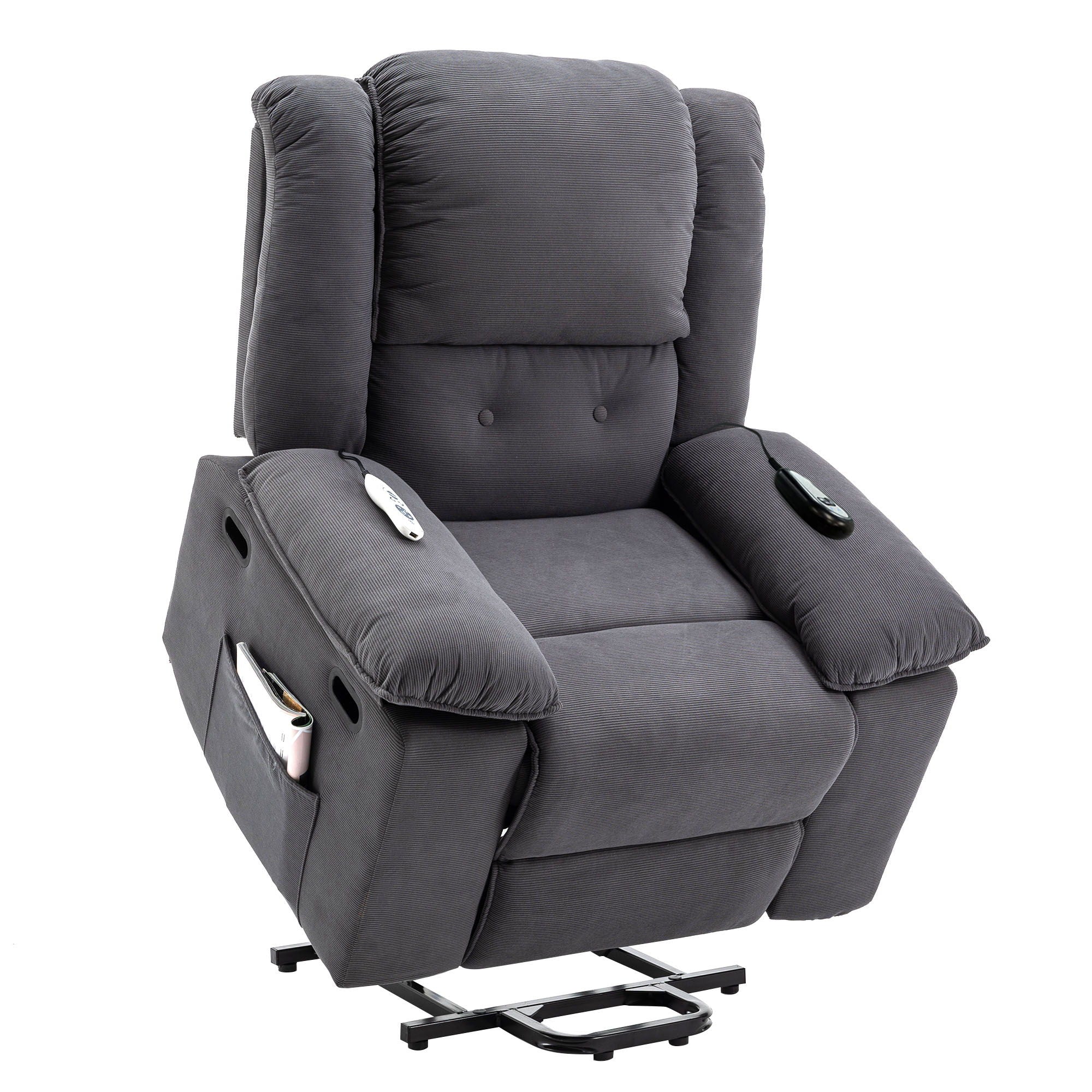 Massage Recliner Power Lift Chair With Adjustable Massage And Heating Function