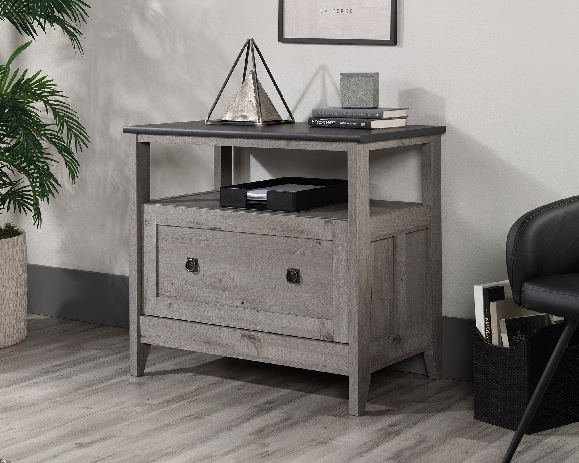 Sauder August Hill Lateral File Moa W/ Roa Top | Meri Furniture