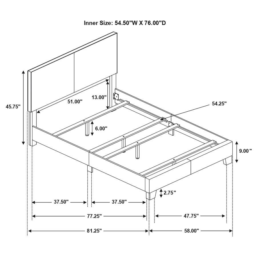 Coaster Fine Furniture Dorian - Upholstered Panel Bed | Meri Furniture