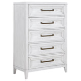 Marielle - 5-Drawer Bedroom Chest - Distressed White