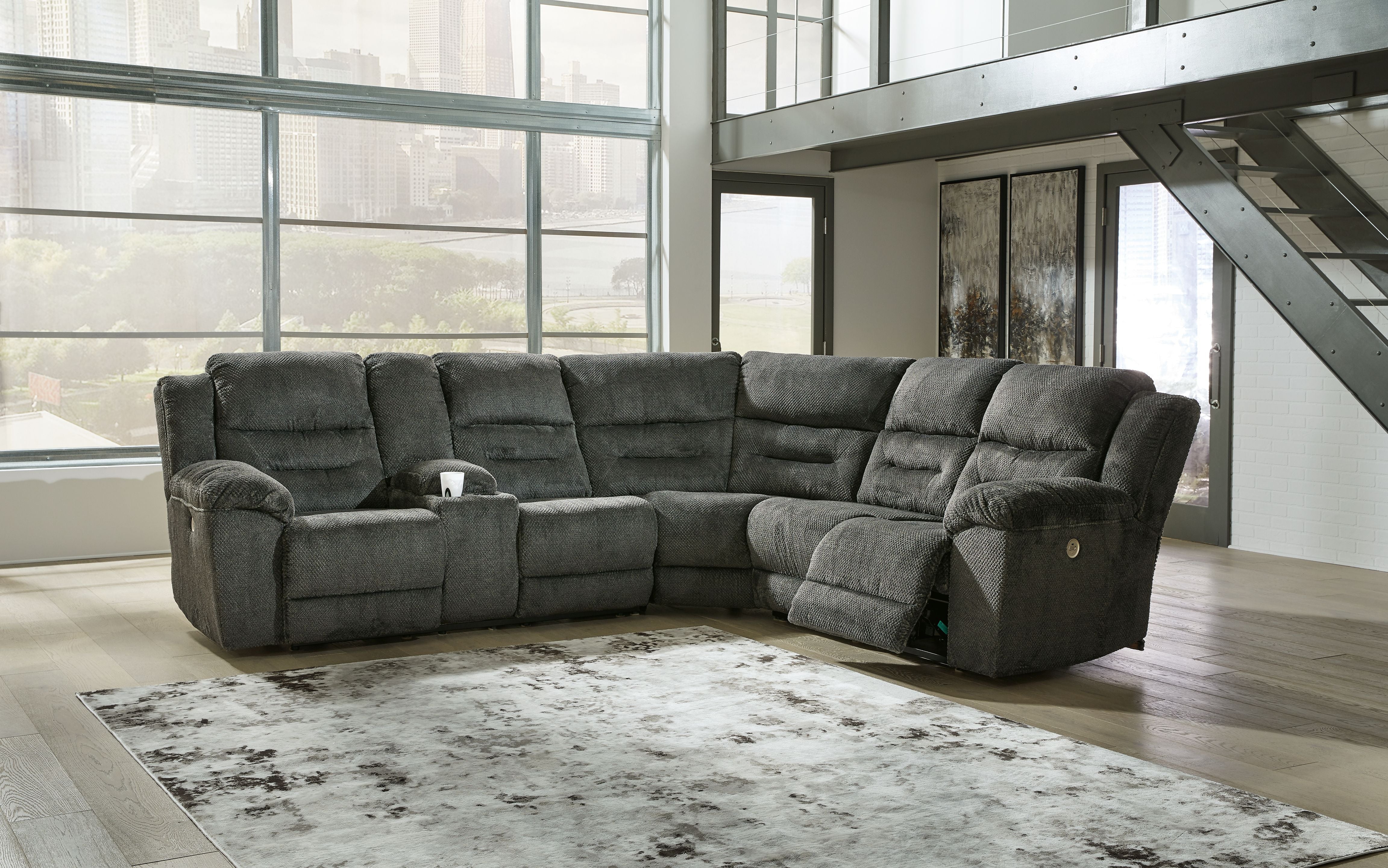 Signature Design by Ashley® Nettington - Power Reclining Sectional | Meri Furniture