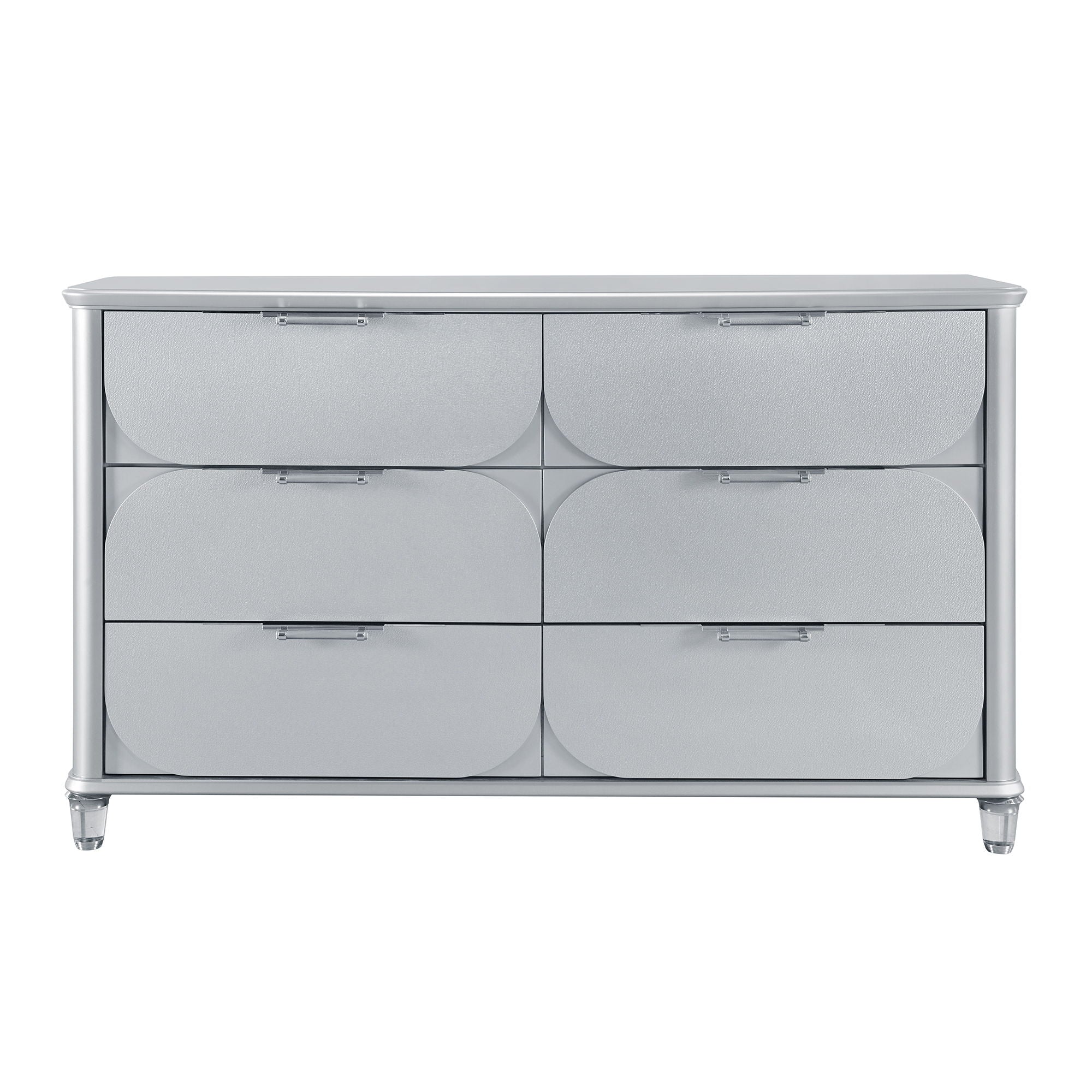 Laura - Dresser With Spacious Drawers - Silver